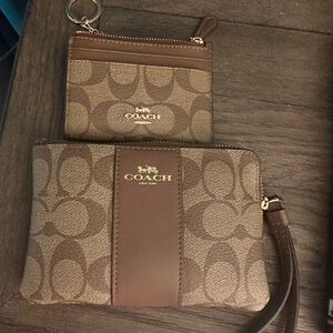 Coach wristlet and card holder